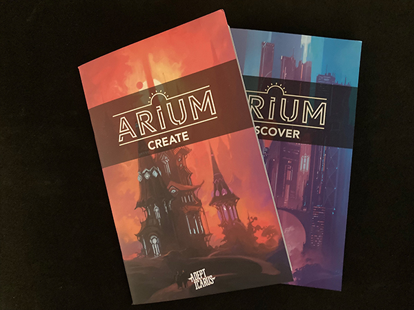 Arium: Create and Arium: Discover book layout, infographics, and sheets